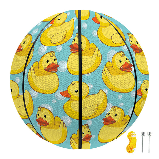 Cute Cartoon Duck Pattern Print Basketball