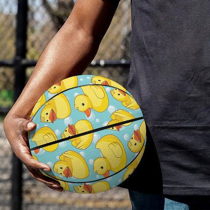 Cute Cartoon Duck Pattern Print Basketball