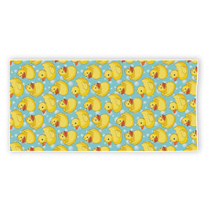 Cute Cartoon Duck Pattern Print Beach Towel