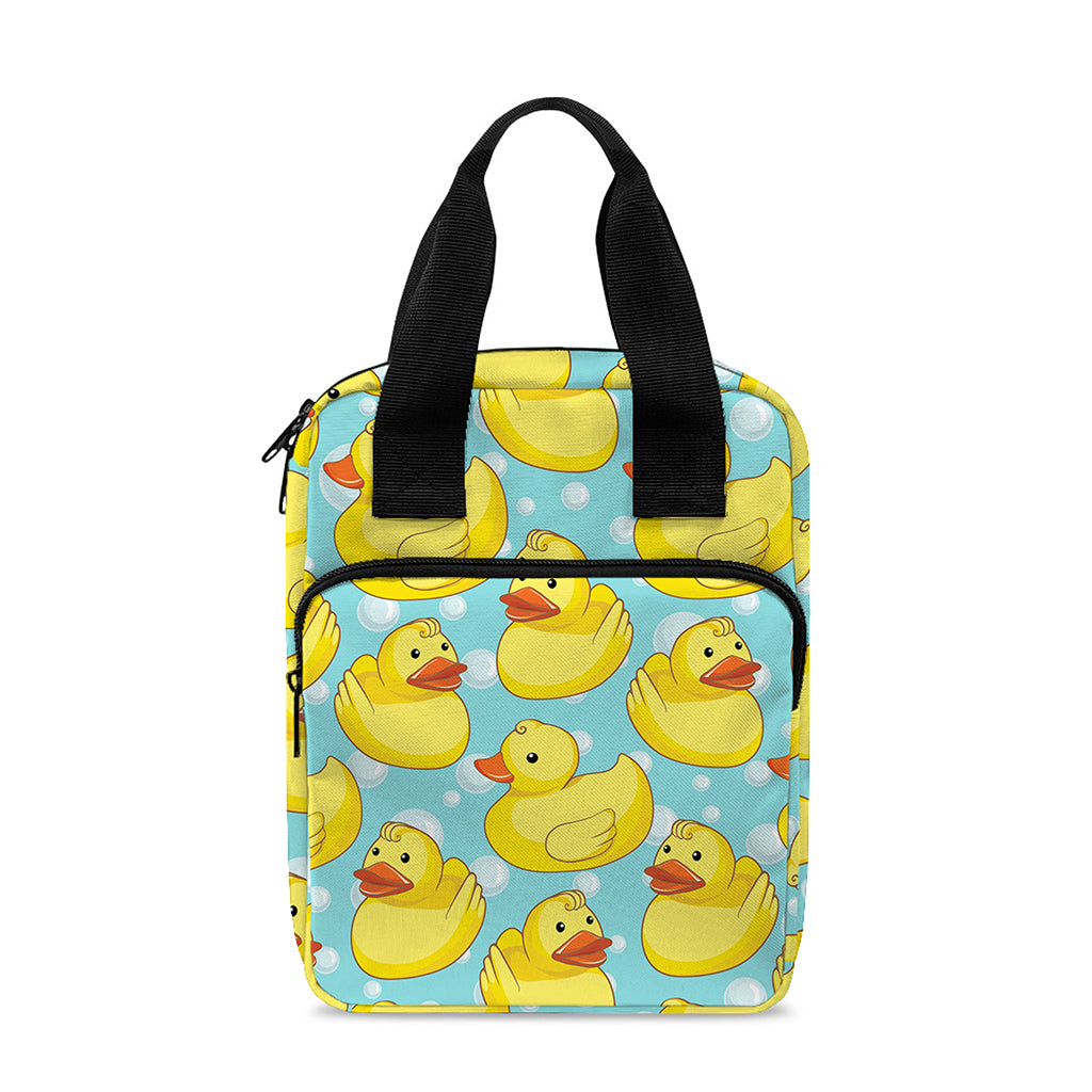 Cute Cartoon Duck Pattern Print Bible Tote Bag