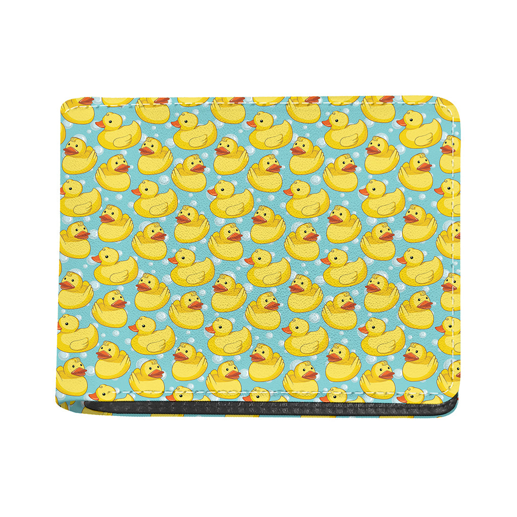 Cute Cartoon Duck Pattern Print Bifold Wallet