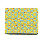 Cute Cartoon Duck Pattern Print Bifold Wallet