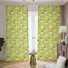 Cute Cartoon Duck Pattern Print Blackout Pencil Pleat Curtains