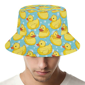 Cute Cartoon Duck Pattern Print Bucket Hat