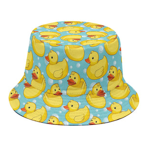 Cute Cartoon Duck Pattern Print Bucket Hat