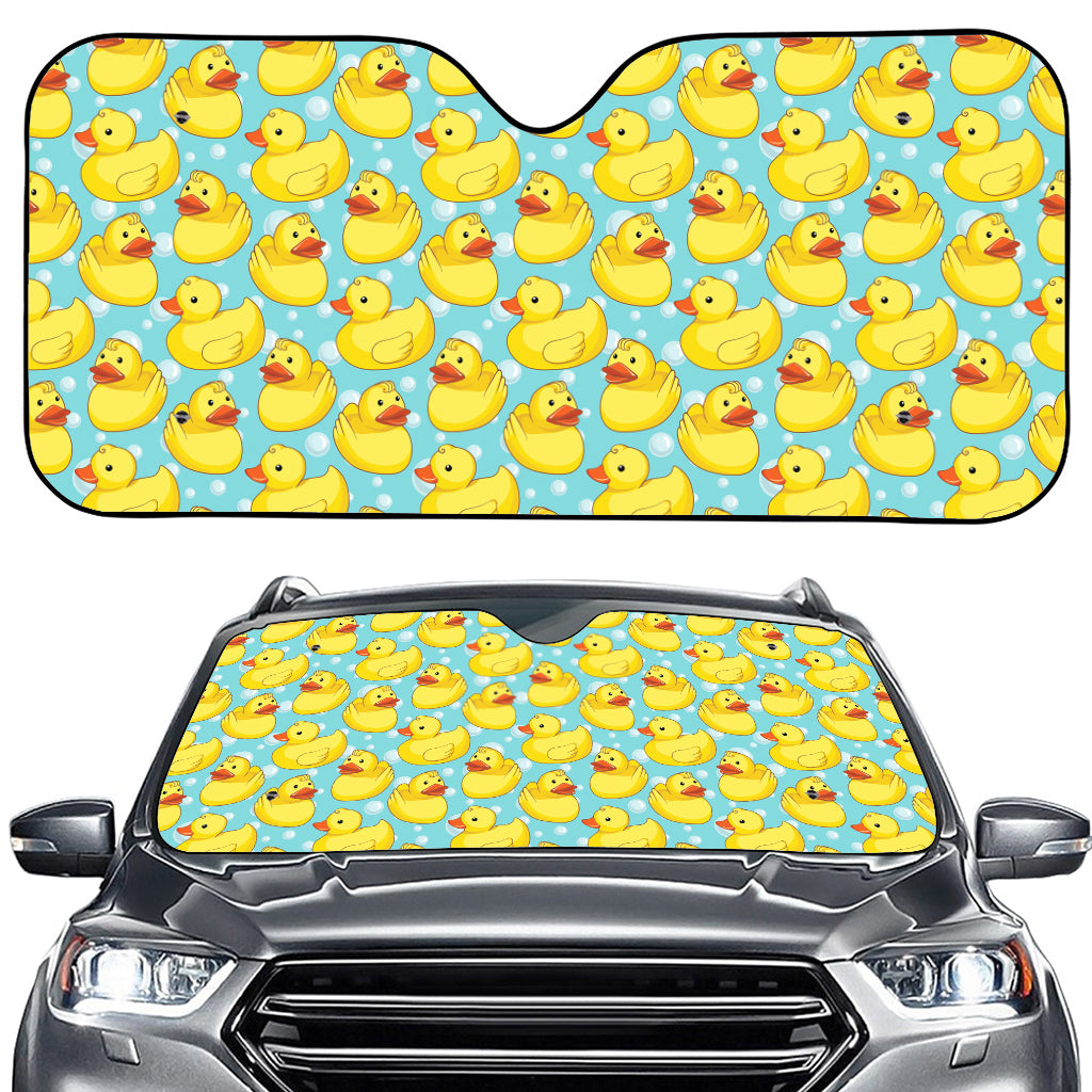 Cute Cartoon Duck Pattern Print Car Windshield Sun Shade