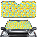 Cute Cartoon Duck Pattern Print Car Windshield Sun Shade