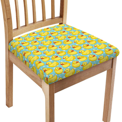 Cute Cartoon Duck Pattern Print Chair Cushion Cover