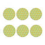Cute Cartoon Duck Pattern Print Coaster Set