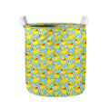 Cute Cartoon Duck Pattern Print Collapsible Laundry Basket