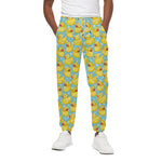 Cute Cartoon Duck Pattern Print Cotton Pants