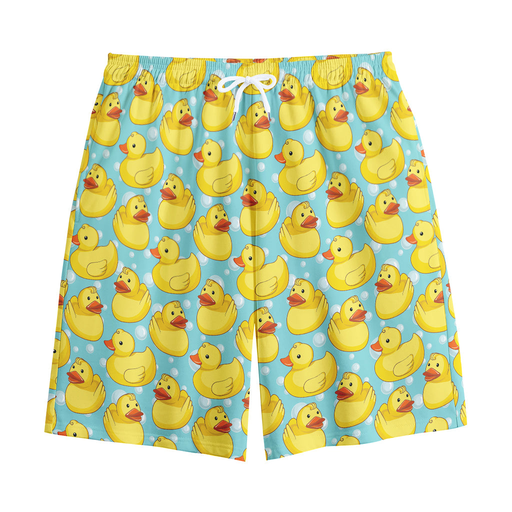 Cute Cartoon Duck Pattern Print Cotton Shorts