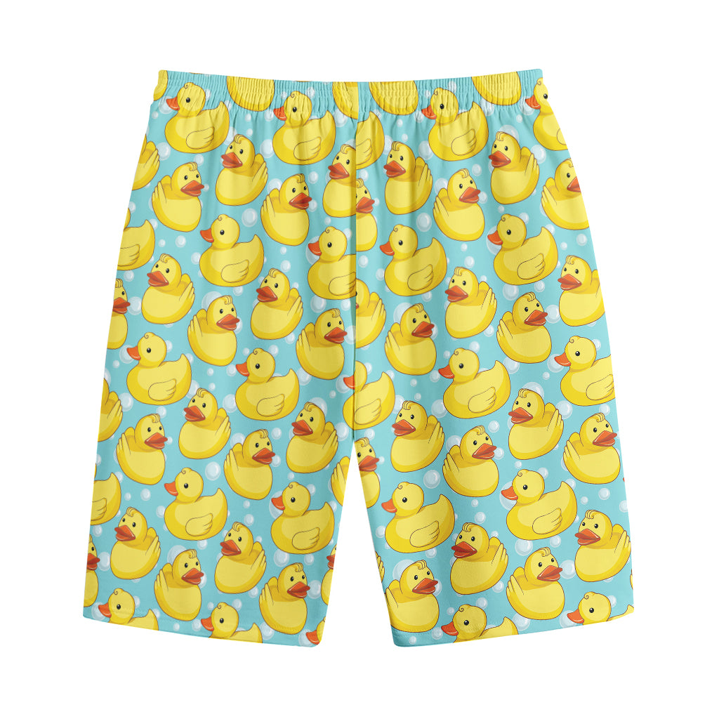 Cute Cartoon Duck Pattern Print Cotton Shorts