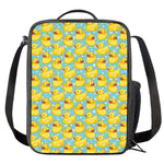 Cute Cartoon Duck Pattern Print Crossbody Lunch Bag