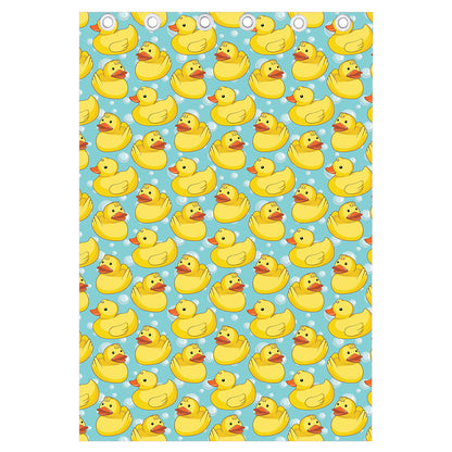 Cute Cartoon Duck Pattern Print Curtain