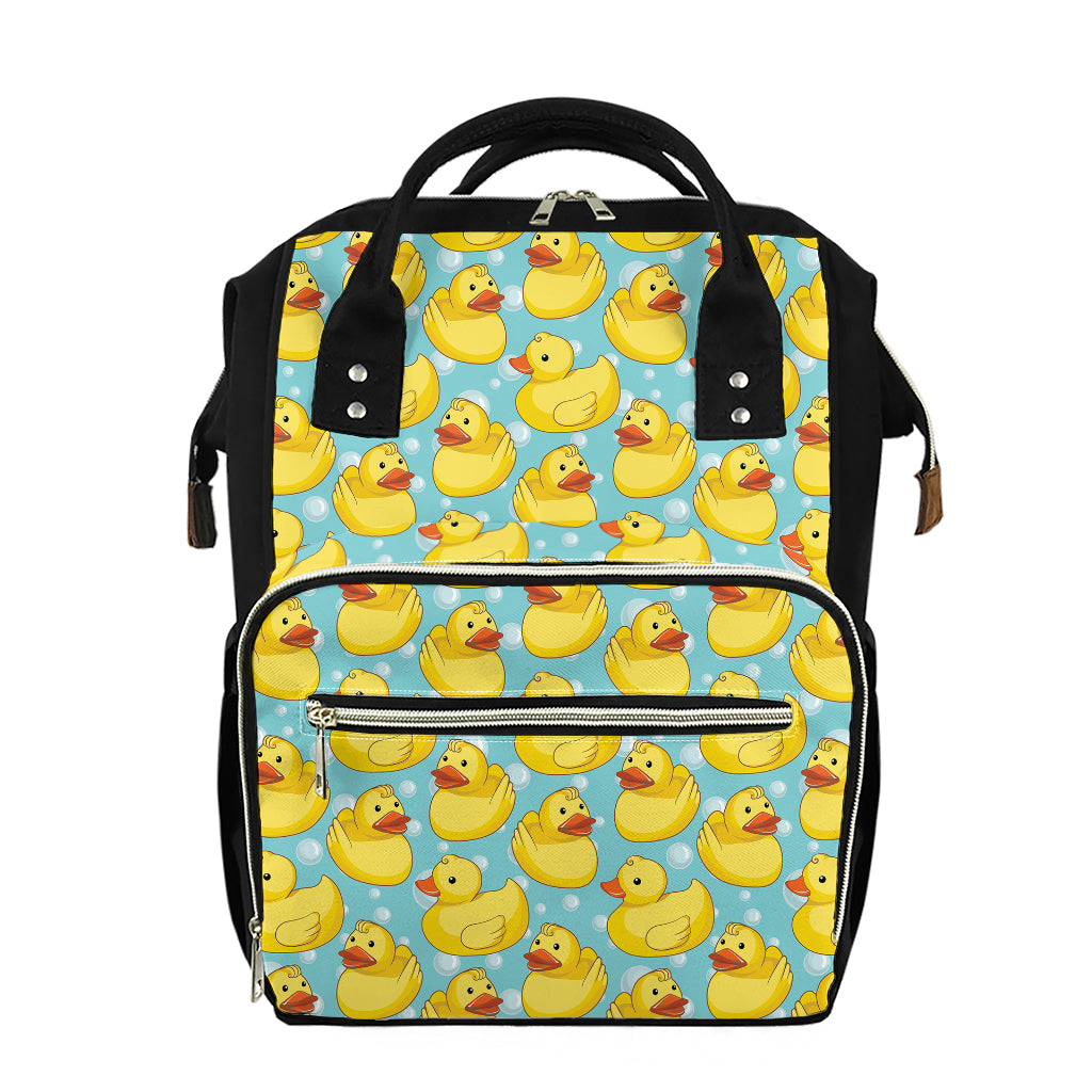 Cute Cartoon Duck Pattern Print Diaper Bag