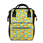 Cute Cartoon Duck Pattern Print Diaper Bag