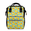 Cute Cartoon Duck Pattern Print Diaper Bag