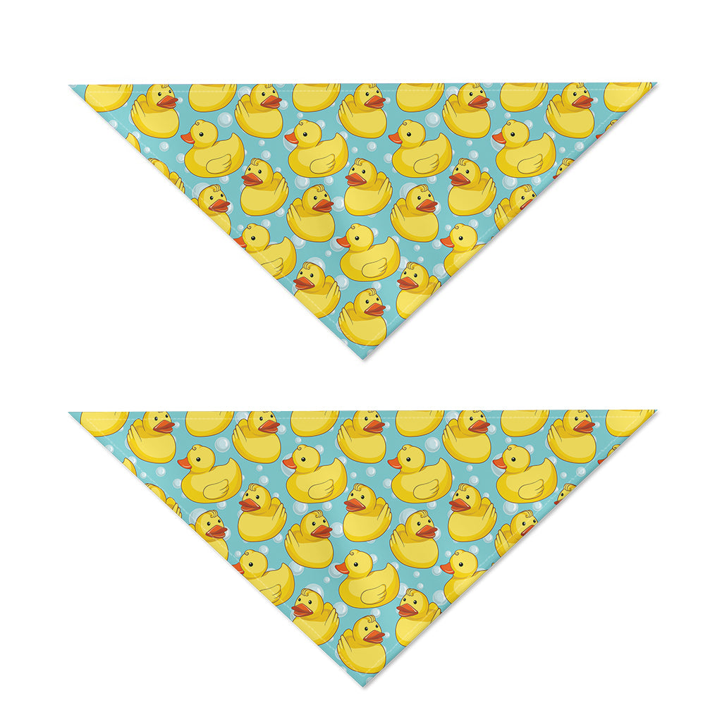 Cute Cartoon Duck Pattern Print Dog Bandana