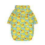 Cute Cartoon Duck Pattern Print Dog Zip Up Hoodie