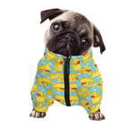 Cute Cartoon Duck Pattern Print Dog Zip Up Jacket
