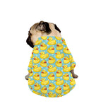 Cute Cartoon Duck Pattern Print Dog Zip Up Jacket