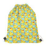 Cute Cartoon Duck Pattern Print Drawstring Bag