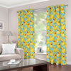 Cute Cartoon Duck Pattern Print Extra Wide Grommet Curtains