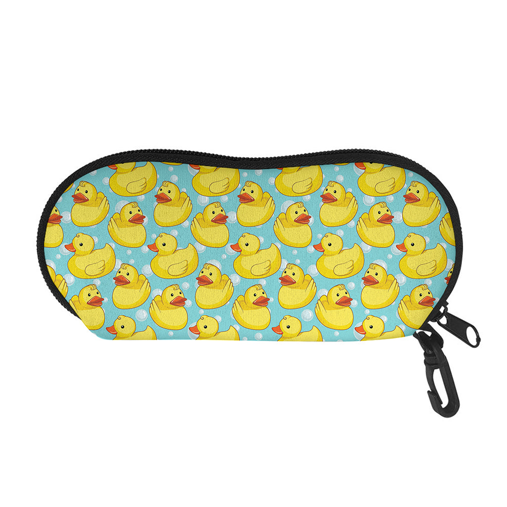 Cute Cartoon Duck Pattern Print Glasses Case