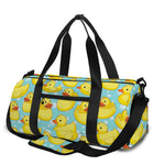 Cute Cartoon Duck Pattern Print Gym Bag