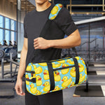 Cute Cartoon Duck Pattern Print Gym Bag