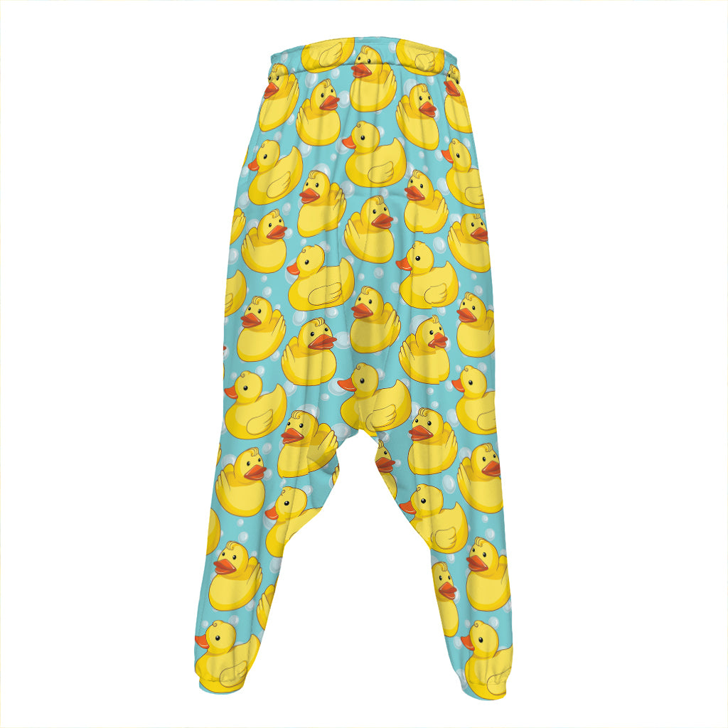 Cute Cartoon Duck Pattern Print Hammer Pants