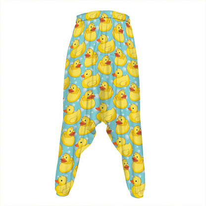 Cute Cartoon Duck Pattern Print Hammer Pants