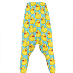 Cute Cartoon Duck Pattern Print Hammer Pants