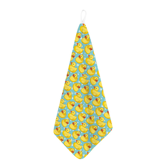 Cute Cartoon Duck Pattern Print Hand Towel