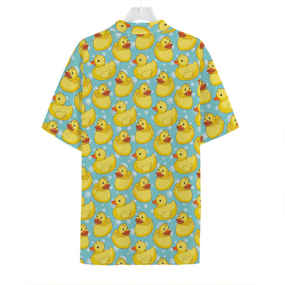Cute Cartoon Duck Pattern Print Hawaiian Shirt