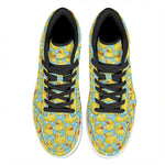 Cute Cartoon Duck Pattern Print High Top Leather Sneakers