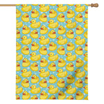 Cute Cartoon Duck Pattern Print House Flag