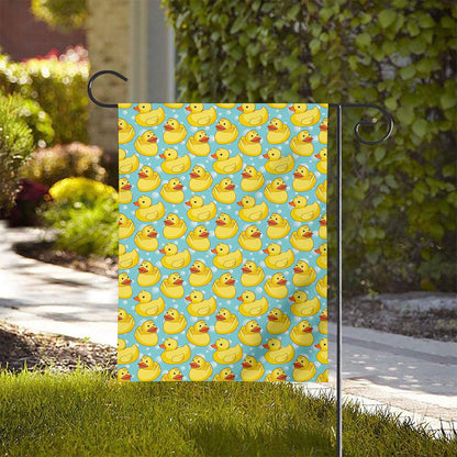 Cute Cartoon Duck Pattern Print House Flag