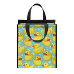 Cute Cartoon Duck Pattern Print Insulated Lunch Tote