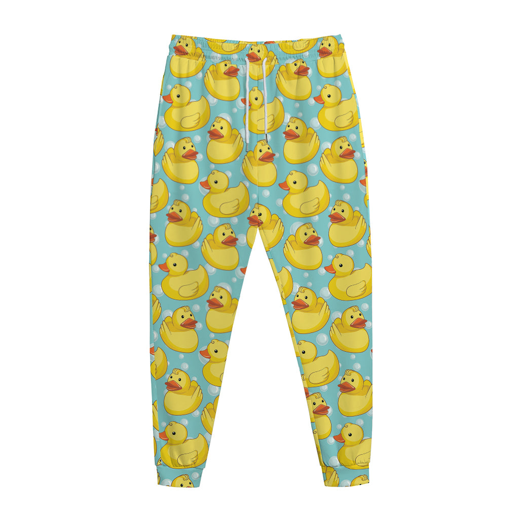 Cute Cartoon Duck Pattern Print Jogger Pants