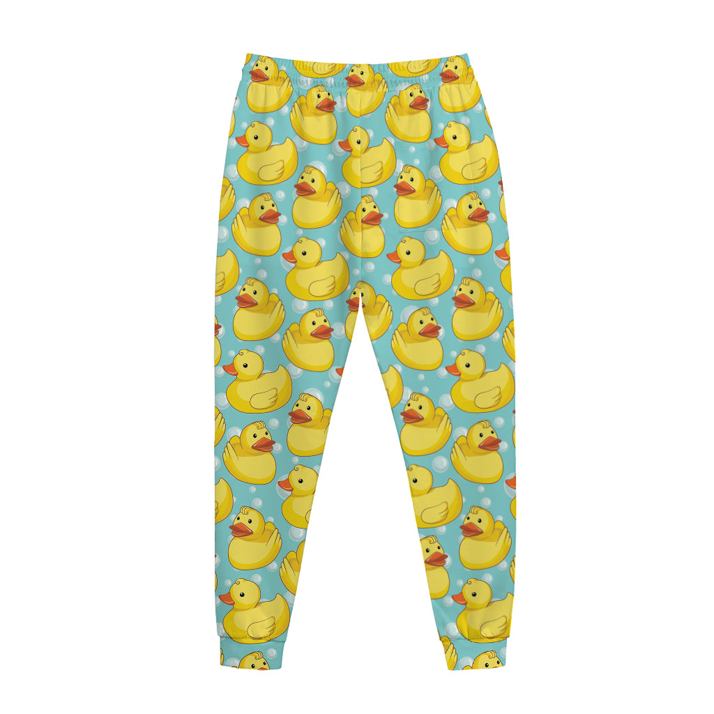 Cute Cartoon Duck Pattern Print Jogger Pants