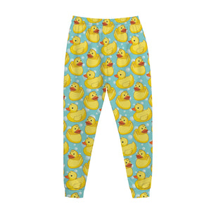 Cute Cartoon Duck Pattern Print Jogger Pants