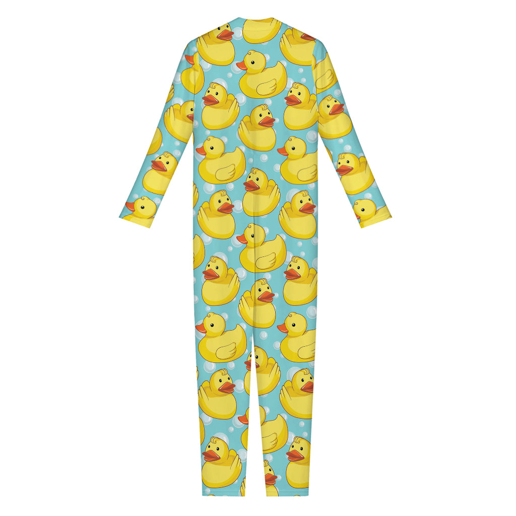 Cute Cartoon Duck Pattern Print Jumpsuit