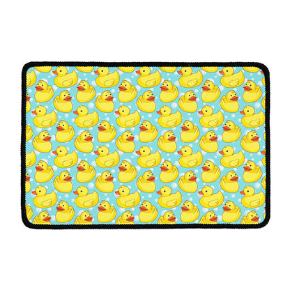 Cute Cartoon Duck Pattern Print Kitchen Mat