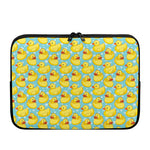 Cute Cartoon Duck Pattern Print Laptop Sleeve