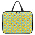 Cute Cartoon Duck Pattern Print Laptop Sleeve With Handle