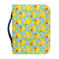 Cute Cartoon Duck Pattern Print Leather Bible Cover