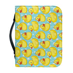 Cute Cartoon Duck Pattern Print Leather Bible Cover