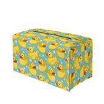 Cute Cartoon Duck Pattern Print Leather Tissue Box Cover